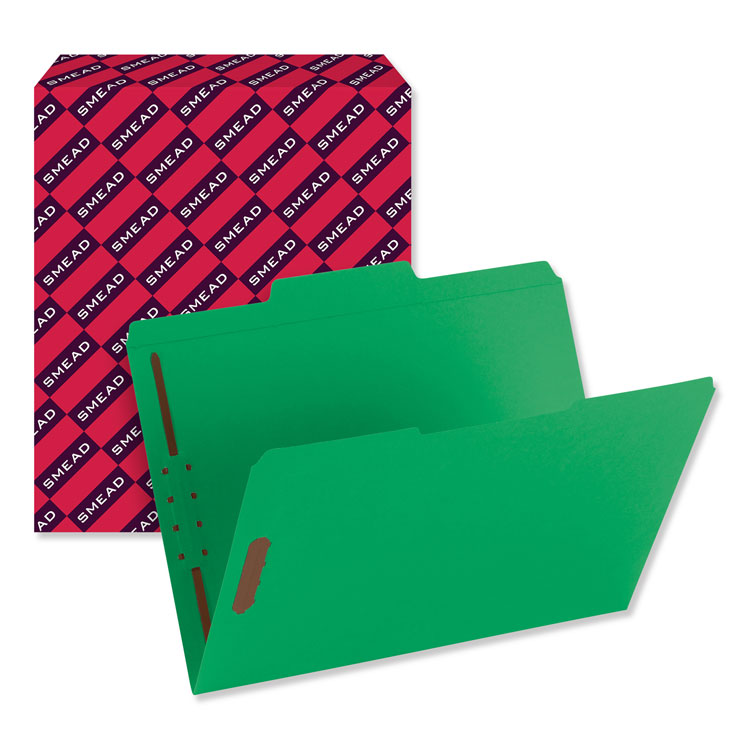 Top Tab Colored Fastener Folders, 0.75