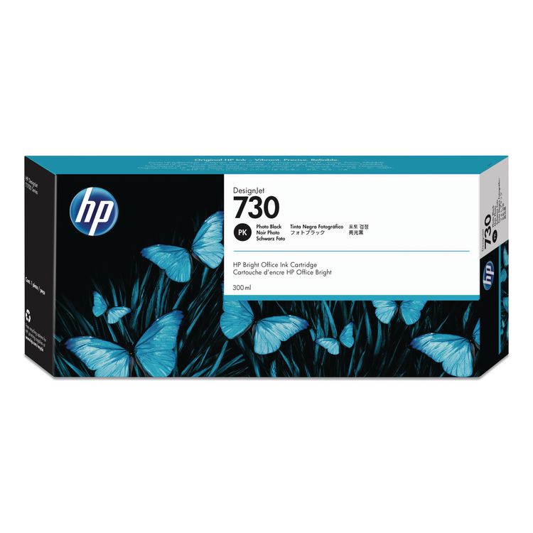 HP 730, (p2v73a) Photo Black Original Ink Cartridge