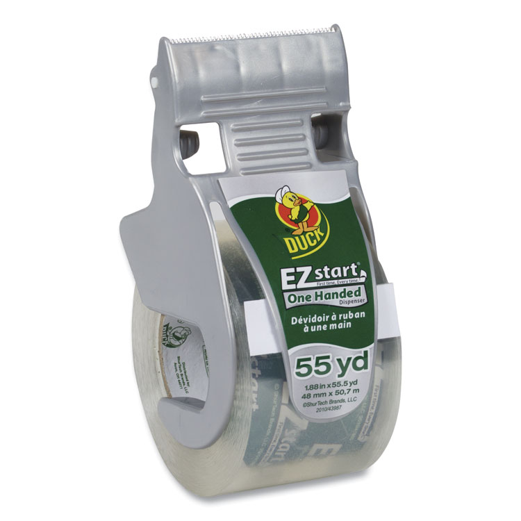 EZ Start Premium Packaging Tape With Dispenser, 1.5