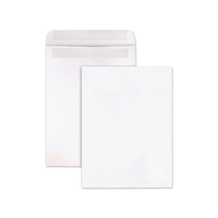 Redi-Seal Catalog Envelope, #10 1/2, Cheese Blade Flap, Redi-Seal Adhesive Closure, 9 x 12, White, Wove Finish, 100/Box