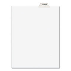 Avery-Style Preprinted Legal Bottom Tab Divider, 26-Tab, Exhibit G, 11 x 8.5, White, 25/PK