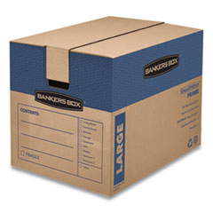SmoothMove Prime Moving/Storage Boxes, Hinged Lid, Regular Slotted Container (RSC), 18