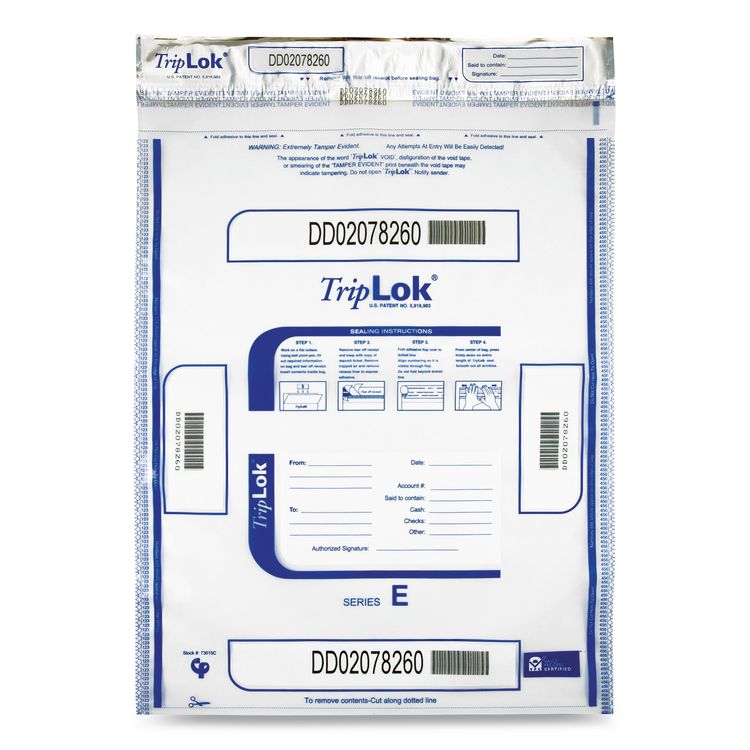 Deposit Bag, Plastic, 15 X 20, Clear, 250/carton