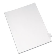 Preprinted Legal Exhibit Side Tab Index Dividers, Allstate Style, 26-Tab, X, 11 X 8.5, White, 25/pack