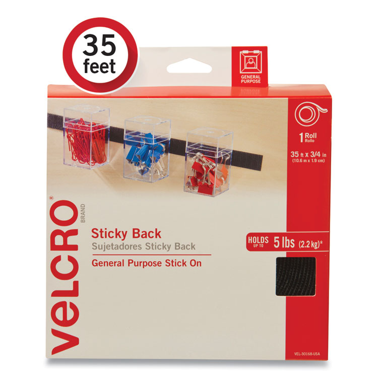 Sticky-Back Fasteners, Removable Adhesive, 0.75