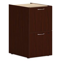 Mod Support Pedestal, Left Or Right, 2 Legal/letter-Size File Drawers, Traditional Mahogany, 15