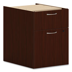 Mod Hanging Pedestal, Left Or Right, 2-Drawers: Box/file, Legal/letter, Traditional Mahogany, 15