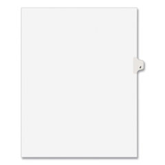 Preprinted Legal Exhibit Side Tab Index Dividers, Avery Style, 26-Tab, J, 11 X 8.5, White, 25/pack, (1410)