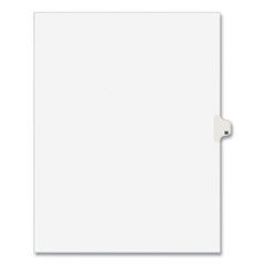 Preprinted Legal Exhibit Side Tab Index Dividers, Avery Style, 26-Tab, M, 11 X 8.5, White, 25/pack, (1413)