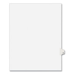 Preprinted Legal Exhibit Side Tab Index Dividers, Avery Style, 26-Tab, T, 11 X 8.5, White, 25/pack, (1420)