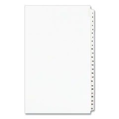 Preprinted Legal Exhibit Side Tab Index Dividers, Avery Style, 25-Tab, 1 To 25, 14 X 8.5, White, 1 Set, (1430)