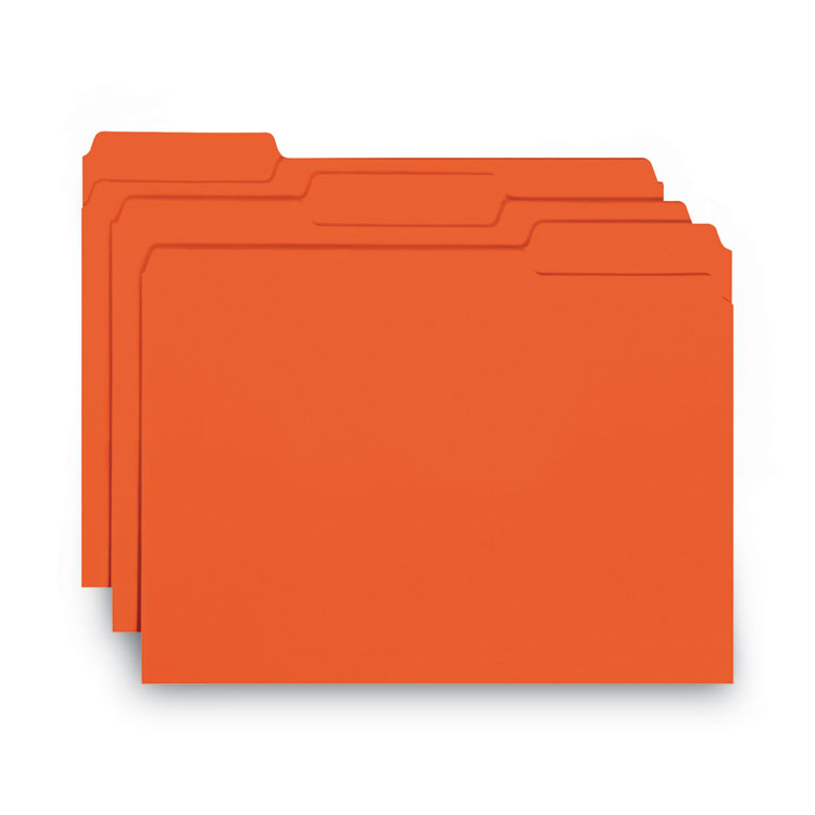 Interior File Folders, 1/3-Cut Tabs: Assorted, Letter Size, 0.75