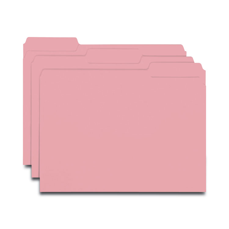 Interior File Folders, 1/3-Cut Tabs: Assorted, Letter Size, 0.75