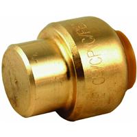 SHARKBITE PUSH-TO-CONNECT BRASS CAP 3/8"