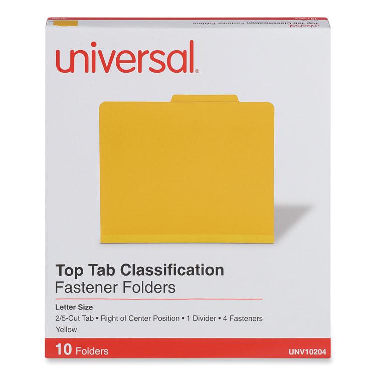 Bright Colored Pressboard Classification Folders, 2