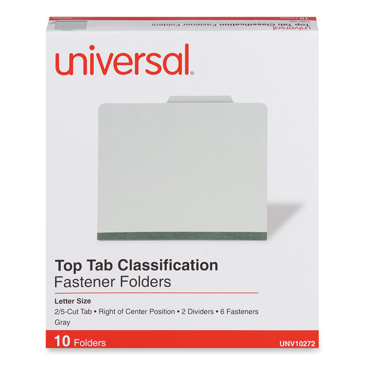 Six-Section Pressboard Classification Folders, 2