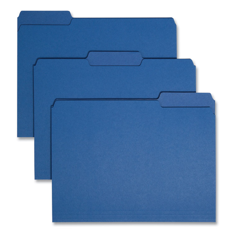 Interior File Folders, 1/3-Cut Tabs: Assorted, Letter Size, 0.75