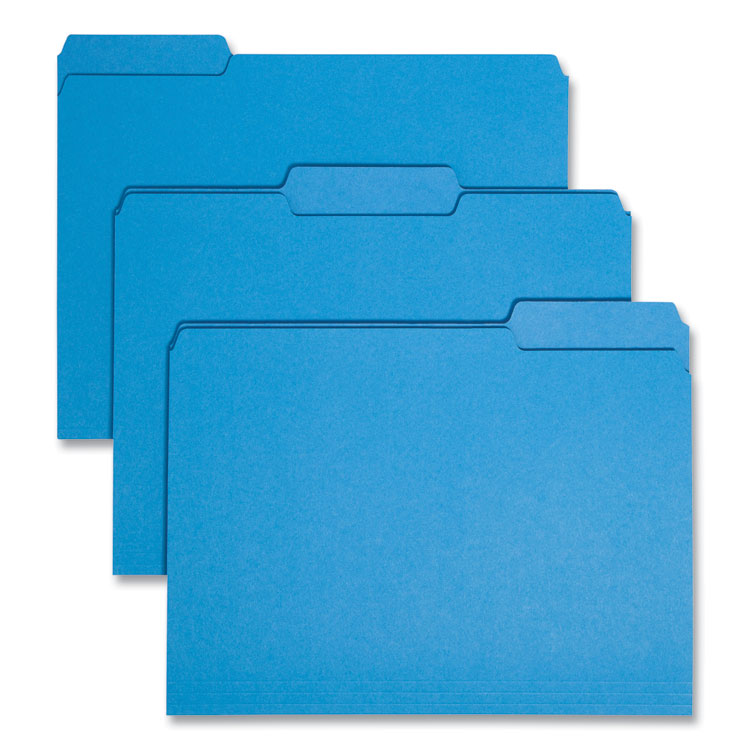 Interior File Folders, 1/3-Cut Tabs: Assorted, Letter Size, 0.75