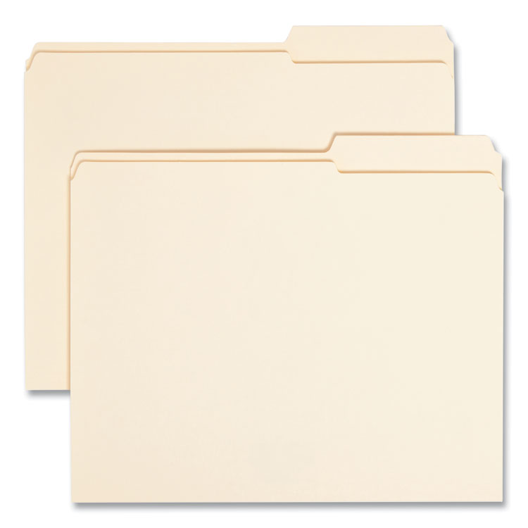 Reinforced Guide Height File Folders, 2/5-Cut Tabs: Right Position, Letter Size, 0.75