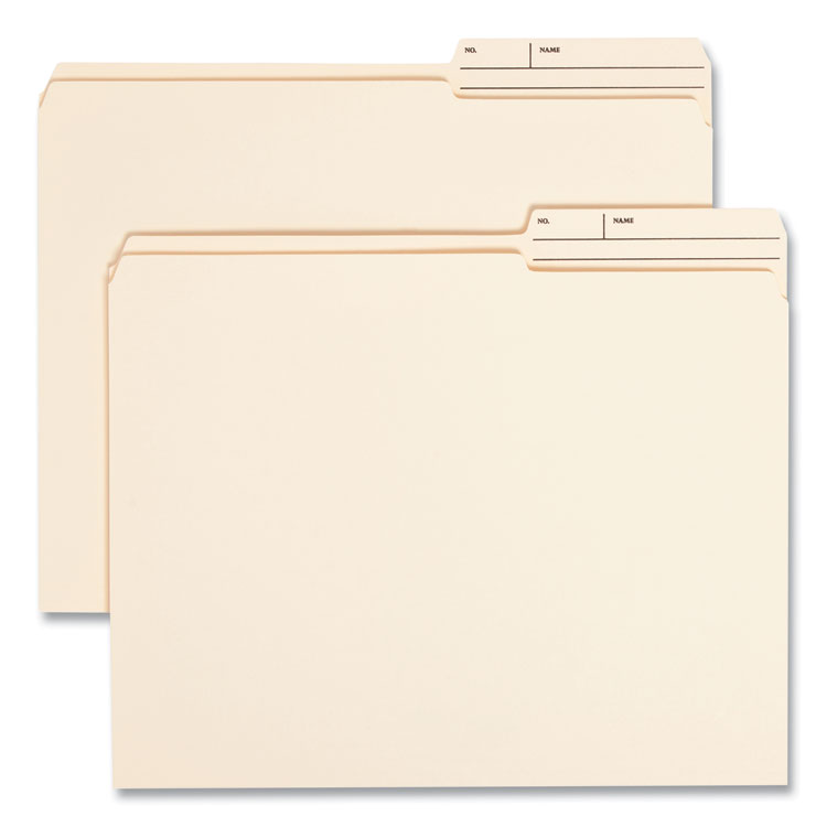 Reinforced Guide Height File Folders, 2/5-Cut Printed Tabs: Right Position, Letter Size, 0.75