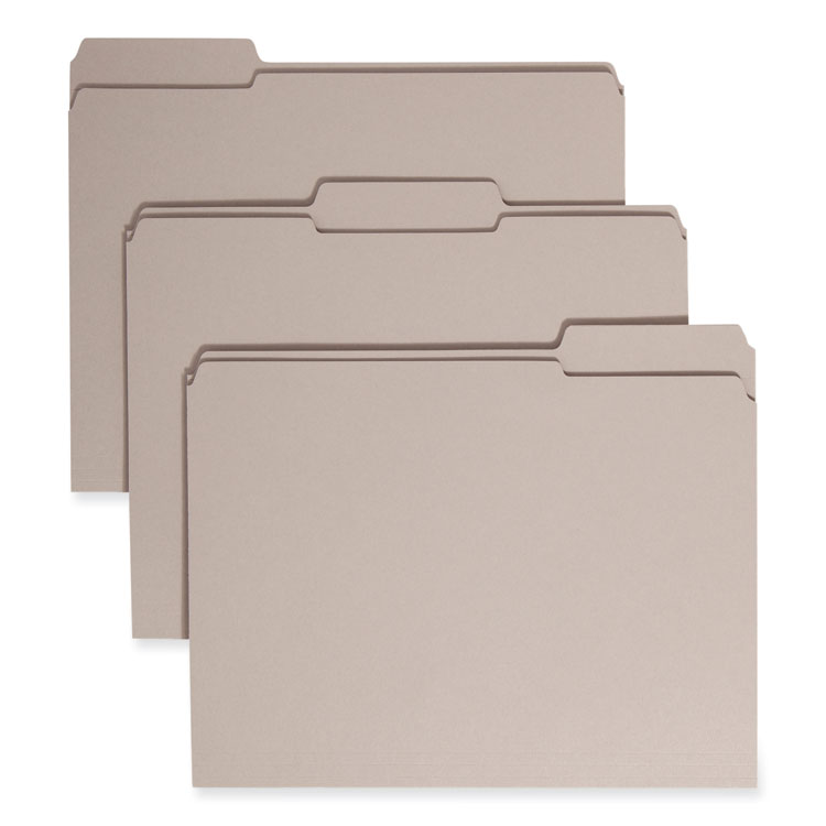Reinforced Top Tab Colored File Folders, 1/3-Cut Tabs: Assorted, Letter Size, 0.75