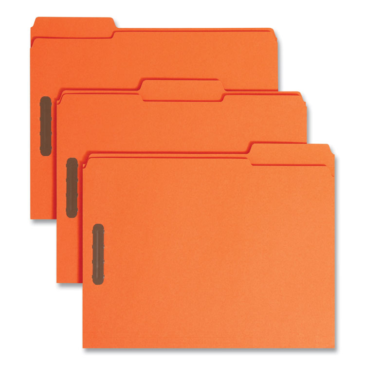 Top Tab Colored Fastener Folders, 0.75