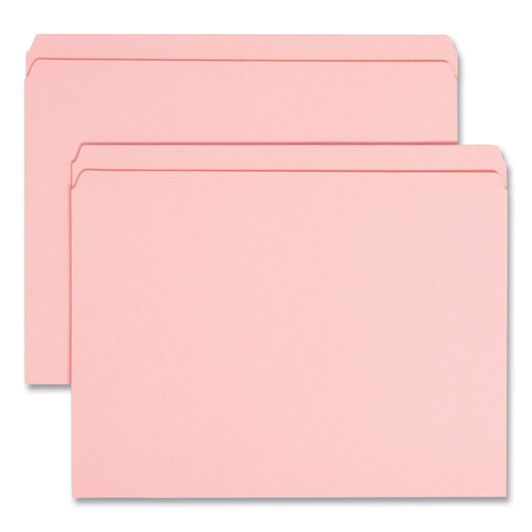 Reinforced Top Tab Colored File Folders, Straight Tabs, Letter Size, 0.75