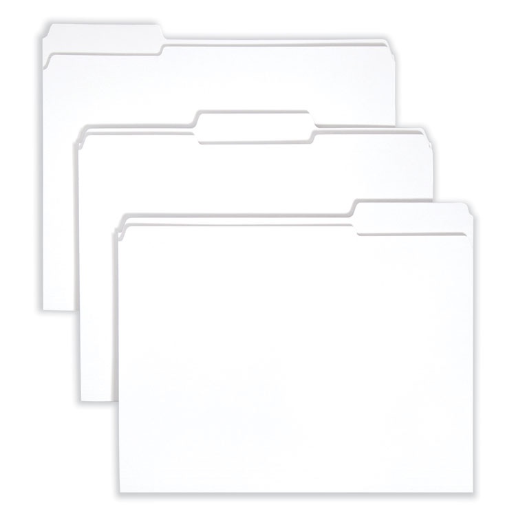 Reinforced Top Tab Colored File Folders, 1/3-Cut Tabs: Assorted, Letter Size, 0.75
