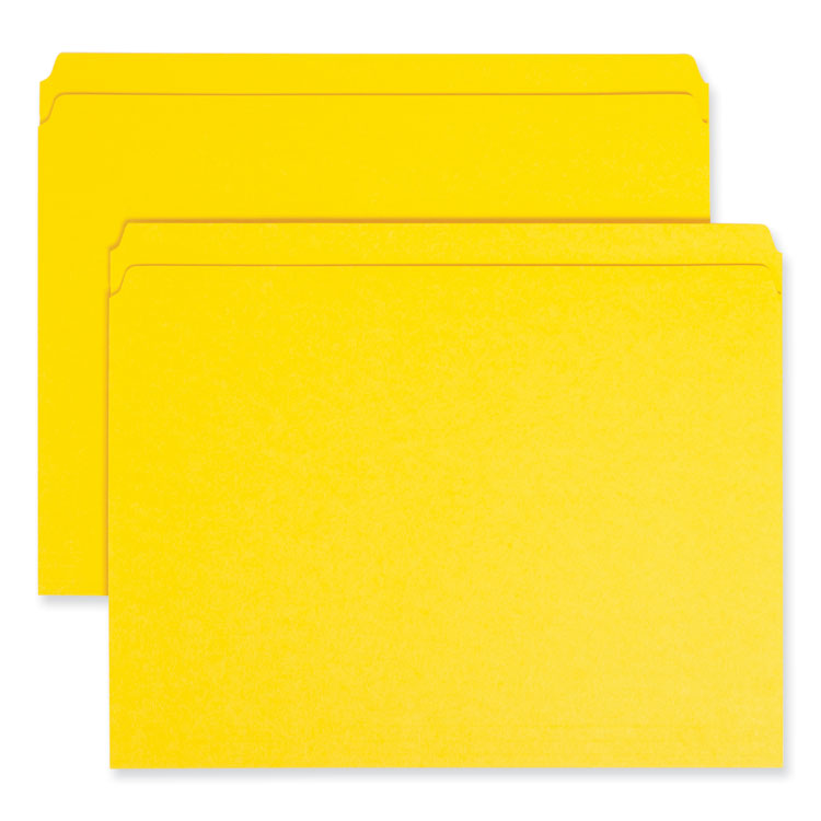 Reinforced Top Tab Colored File Folders, Straight Tabs, Letter Size, 0.75