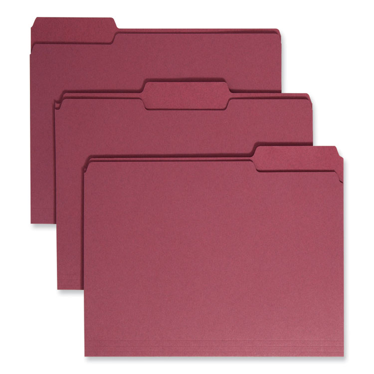 Colored File Folders, 1/3-Cut Tabs: Assorted, Letter Size, 0.75