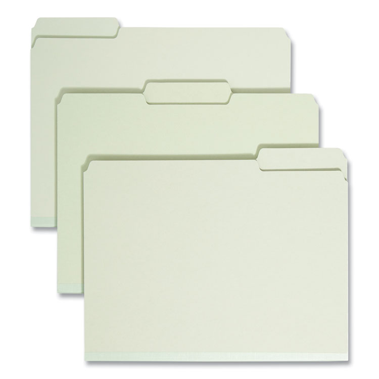 Expanding Recycled Heavy Pressboard Folders, 1/3-Cut Tabs: Assorted, Letter Size, 2