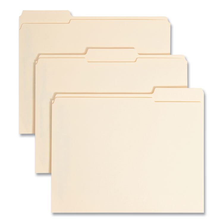 Manila Fastener Folders with SafeSHIELD Coated Fasteners, 0.75