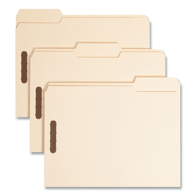 Top Tab Heavyweight Manila Fastener Folders, 0.75