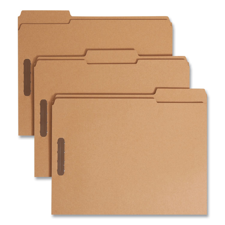 Top Tab Fastener Folders, 1/3-Cut Tabs: Assorted, 0.75