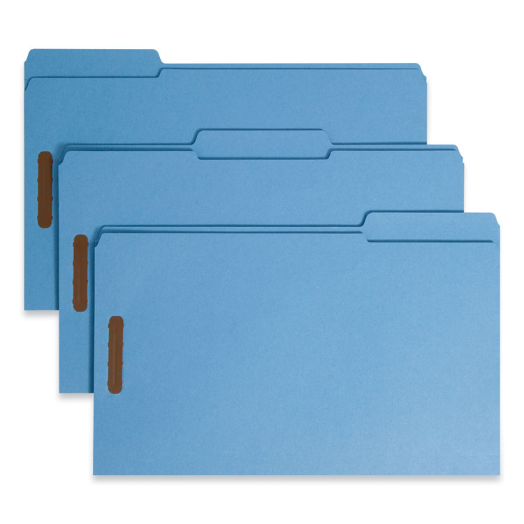 Top Tab Colored Fastener Folders, 0.75