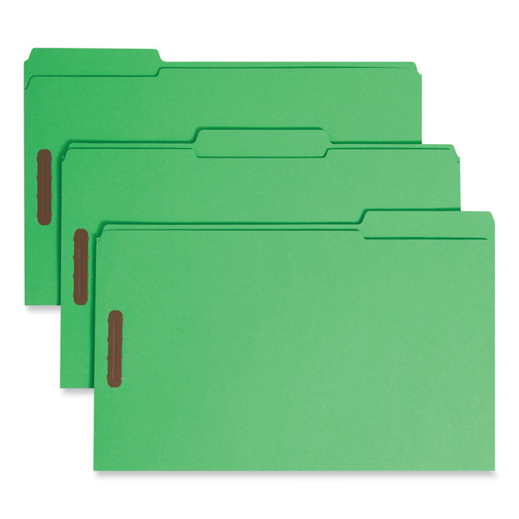 Top Tab Colored Fastener Folders, 0.75