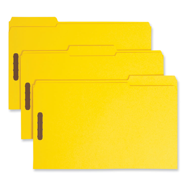 Top Tab Colored Fastener Folders, 0.75