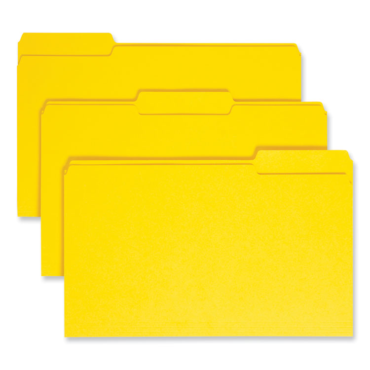 Colored File Folders, 1/3-Cut Tabs: Assorted, Legal Size, 0.75