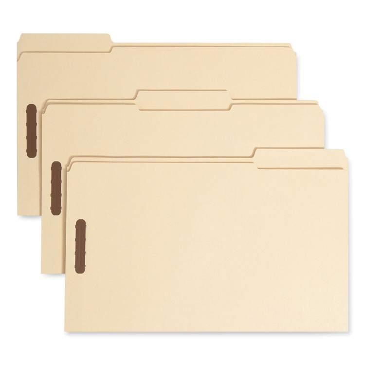 Top Tab Fastener Folders, 1/3-Cut Tabs: Assorted, 0.75