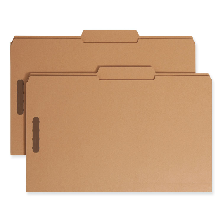 Top Tab Fastener Folders, Guide-Height 2/5-Cut Tabs, 0.75