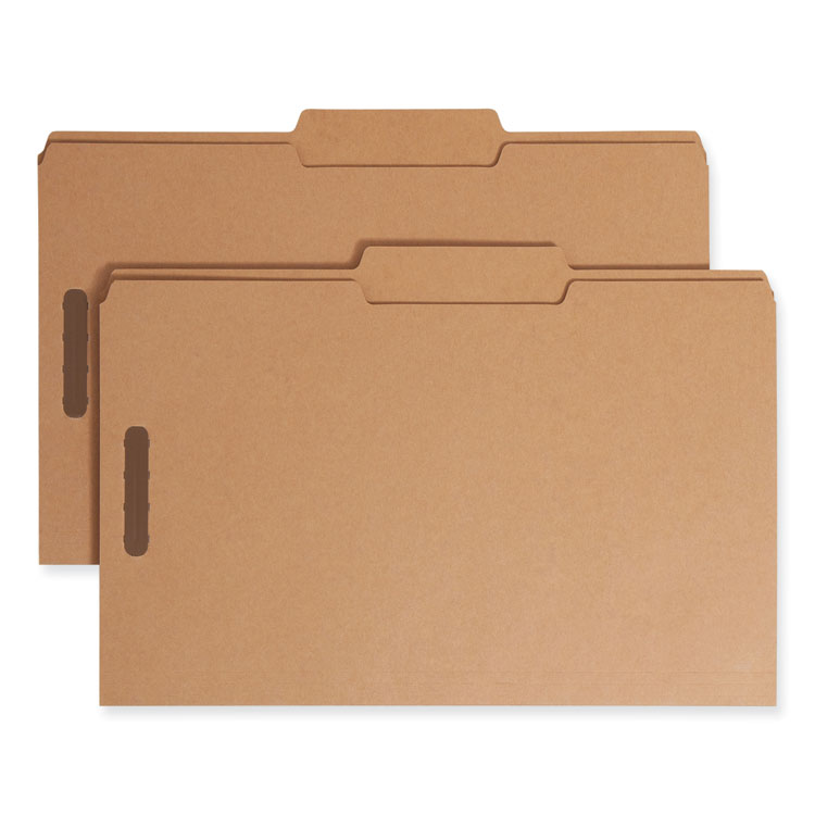 Top Tab Fastener Folders, Guide-Height 2/5-Cut Tabs, 0.75