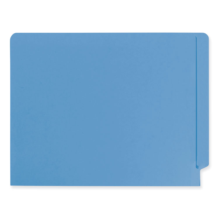 Shelf-Master Reinforced End Tab Colored Folders, Straight Tabs, Letter Size, 0.75