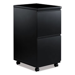 File Pedestal With Full-Length Pull, Left Or Right, 2 Legal/letter-Size File Drawers, Black, 14.96