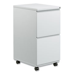 File Pedestal With Full-Length Pull, Left Or Right, 2 Legal/letter-Size File Drawers, Light Gray, 14.96