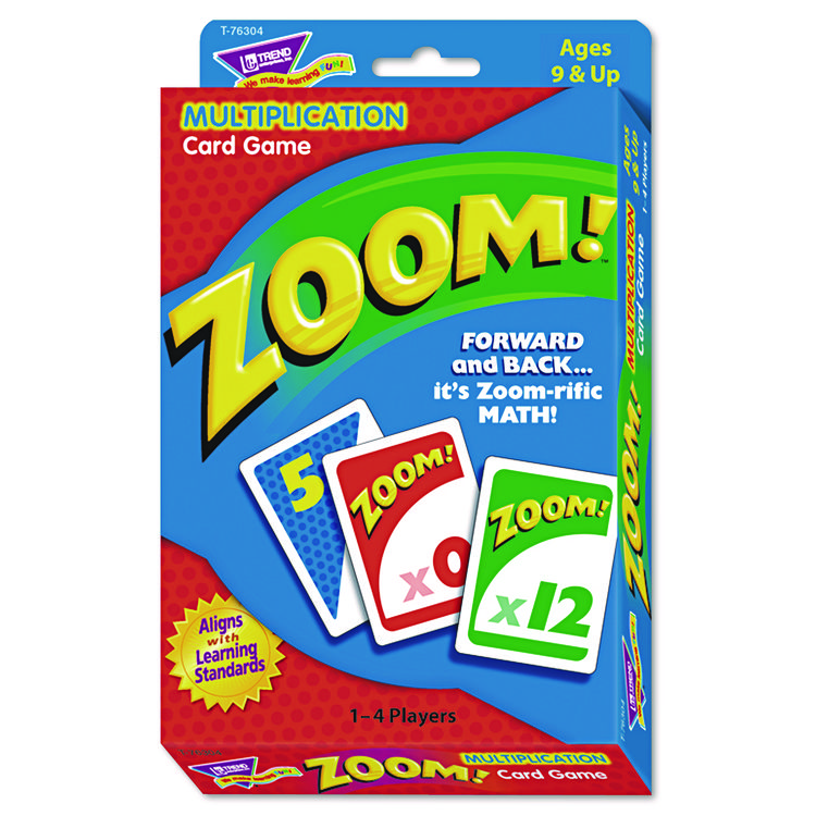 Zoom Math Card Game, Ages 9 And Up, 100 Cards/set