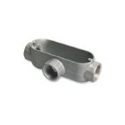 Appleton O/Z-Gedney Conduit Body, Rigid, Aluminum, T-shaped, (3) 1/2 in. hubs