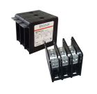 Mersen Inc. Power Distribution Block, Open, AL, 1kV, 310A/250A, 6 AWG-350 MCM, 14-2 AWG, 2P