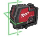 Milwaukee Tools &, Empire Level Laser, Green Cross Line/Plumb Points, USB Rechargeable, 100 ft. Range