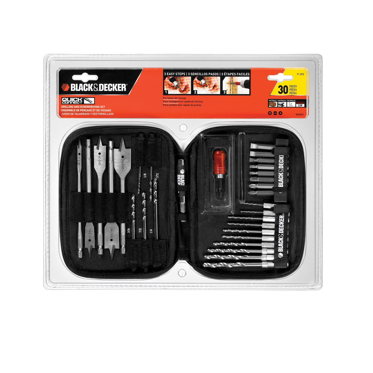 Black+Decker® SET SCDR AND DR 30 HEX SHK MTLC