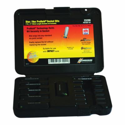 Bondhus® SOCKET BIT SET 12 TO 19MM T45 TO T55 7
